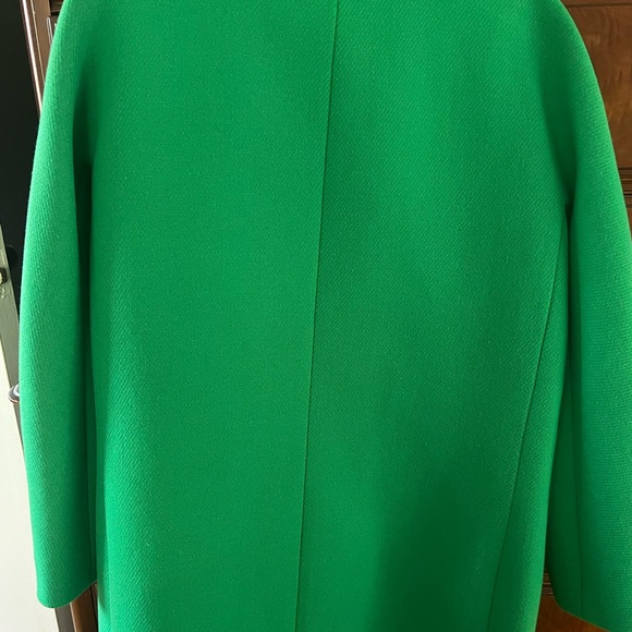 J. Crew Women's Vibrant Green Cacoon Coat Italian Stadium Cloth Wool - Picture 8 of 11
